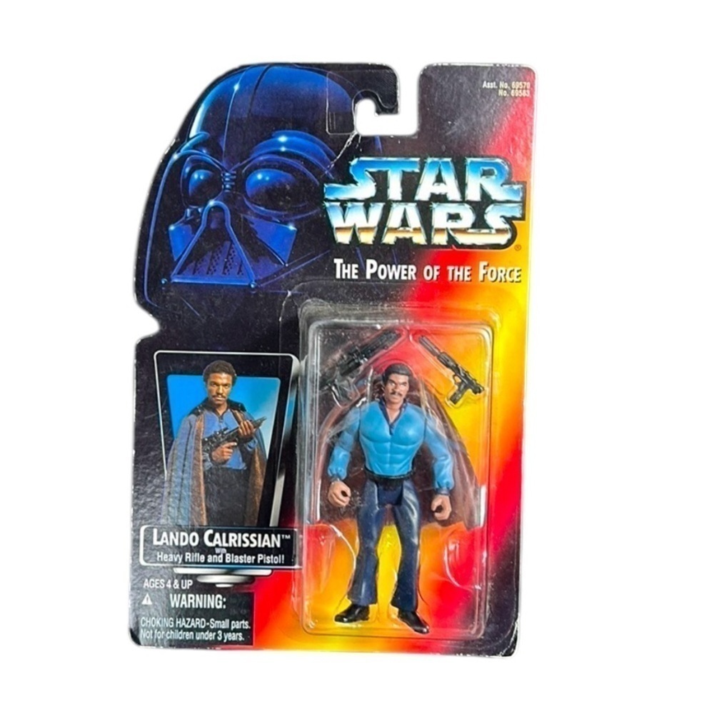 Vintage 1995 Star Wars Lando Calrissian Heavy Rifle and Blaster Pistol